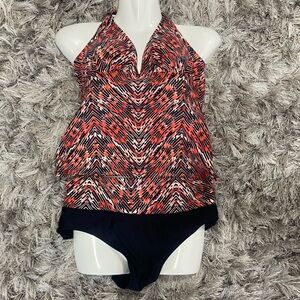 Foxy Jeans Stylish Women's Halter Swim Top and Bottom.